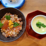 無添くら寿司 - 海鮮丼ランチ(580円)です。