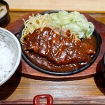 Suzuya - 特製バーベキューソースのトンテキ定食(200g)とん汁変更