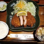 かつ喜 - 黒豚ロースカツ定食(大)