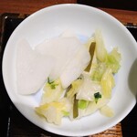 かつ喜 - 定食お新香