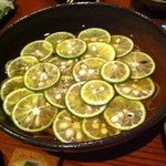 東京 土山人 - 冷やかけすだち蕎麦（¥1,150）