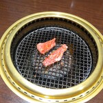 Yakiniku Okuu - 『国産牛カルビランチ、1,100円』