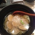 はまぐり庵 - (料理)〆の物：はまぐりラーメン