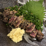 かしわ屋 藤ひさ - 地鶏のたたき　780円