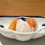 日本料理こまつ - ブラッドオレンジ大福