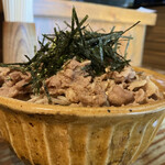 蕎野 - 肉そばダブル（1590円）