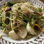 ロザリエッタ - 生青海苔と地物野菜のペペロンチーノ
