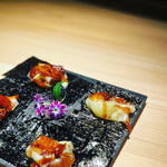 炭火焼き鳥 鶏尽 花れ - 吉田牧場直送カチョカバロチーズ焼き