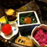 小梨の湯 笹屋 - 料理写真:前菜