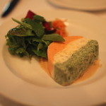 ラターシュ - ホタテ貝とカニの３色テリーヌ