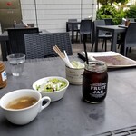 ベルギービール カフェ ベル・オーブ - テラス席で。