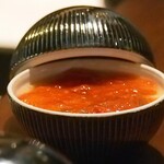 炭火焼き鳥 鶏尽 花れ - 梅あんのシンプル冷やし茶碗蒸し