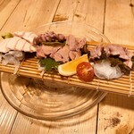 Sumibiyaki Tori Raku - 鶏刺し3種盛