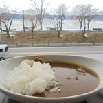 北澤美術館喫茶室 - 琵琶湖に似合う？ビーフカレー