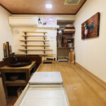 丹想庵　健次郎 - ◎そば打ち部屋はいつも清潔。