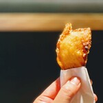 炭火焼き鳥 鶏尽 花れ - 【期間限定】やなもり農園より直送♪新たまねぎの天ぷら