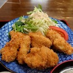 らくぜん食堂 - チキンカツのアップ