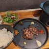 肉屋のハンバーグと炊きたての米