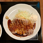 Kobouzu - 桃豚ロースのトンテキ定食 ¥1,200 の桃豚ロースのトンテキ