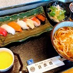 日本橋 - 寿司うどんセット