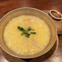 新中国料理HARAKAWA 北新地店 - フルーツトマトの玉子スープ