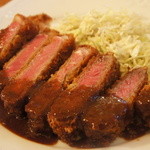 びすとろUOKIN - 牛ロースのレアカツレツ～デミグラスソース～（980円）
