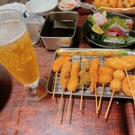 串カツ酒場 えん満 - 串揚げで一杯