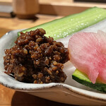 焼き鳥 とりら - スティックサラダ鳥味噌