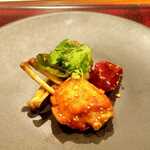 新中国料理HARAKAWA 北新地店 - 手羽先の四川唐辛子炒め