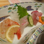 風華 - 刺身（甘エビ・鯛・ブリ）