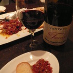 ビストロ18区 - 赤ワインと一緒に