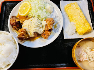 Taishu Shokudou Teishoku No Marudai - チキン南蛮定食＋厚焼き卵焼き