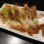 居酒屋 天狗 - 北陸地方では甘エビよりも甘くて美味しいと言われてます。
季節限定
