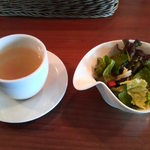 グリーティング - スープとサラダ