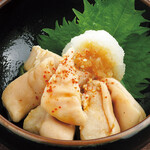 Yakinikuya Sakai - ガツ刺し（加熱済みの豚のガツ（胃）を使用してます。