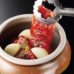 Sakai's special jar-marinated, aged Yakiniku (Grilled meat) (sauce, delicious and spicy)