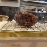 東京バーグ屋 - 東京バーグめし　黒毛和牛ハンバーグ2個(200㌘)とご飯と温泉卵と生ハムとスープセット　1,500円