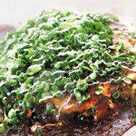 Okonomi Teppan Doro - ねぎどばっ・・・ただのモダン焼じゃない！チーズとねぎでインパクト、ボリューム満点！