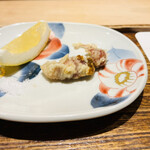 日本橋 蕎ノ字 - ☆生のホタルイカをワタも取らずにそのまま天ぷらに❗️これは美味い。。。