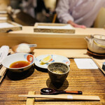 日本橋 蕎ノ字 - ◎天つゆと大根おろし、西伊豆産の塩とレモン。