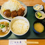 とん喜 - 「おろしひれかつ定食」1,650円税込み♫