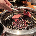 生粋 - 店員さんが焼いてくれます(コース時)