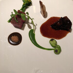 ラ・ロシェル - 黒毛和牛の黒酒煮込みと備長炭焼