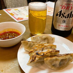 龍門 - 焼餃子とビール