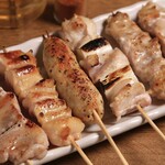 5 pieces of yakitori platter