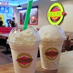 FATBURGER - Strawberry Milkshake & Caramel Cookie Crumble Milishake