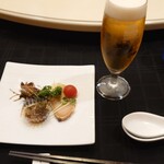 中国料理 景山 - 前菜と生ビール