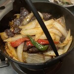 棲鳳閣 - スープのない鹿鍋