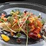 Felicelina - 寒ブリのカルパッチョ仕立て　レフォール風味