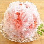 かき氷店 ミゾレヤ - かき氷 ブラッドオレンジ（with ヨーグルト）